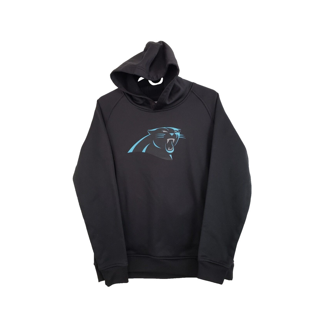(9) Outer Stuff Youth Boy Sweatshirt Size XL Carolina Panthers Pullover Hoodie
